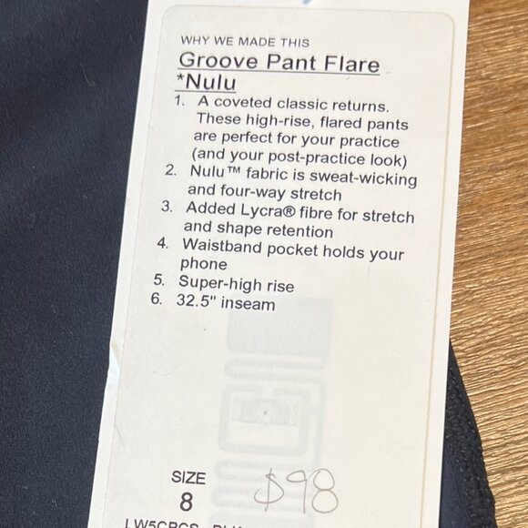 Lululemon Groove Nulu High-Rise Flared Pant - Picture 6 of 7